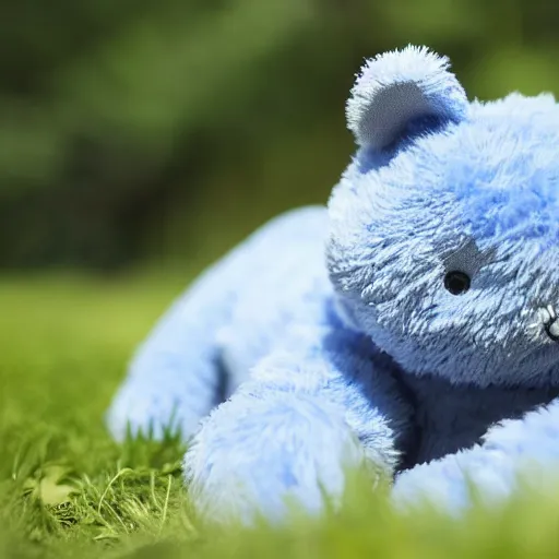 Image similar to a blue cute cat teddy bear