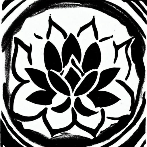 Image similar to zen lotus ink