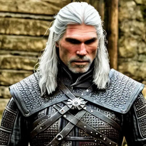 Image similar to anson mount as geralt