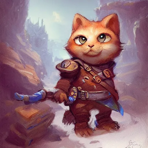 Prompt: The cutest little adventurer, concept art by Justin Gerard, trending on artstation,