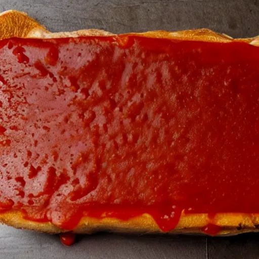 Image similar to a slice of ketchup