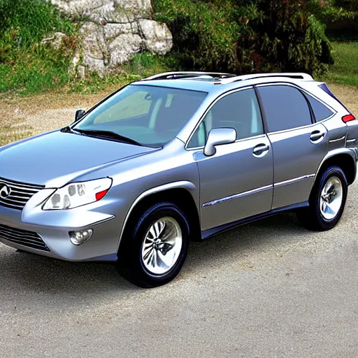 Prompt: 2006 Lexus RX350, cartoonish, cartoon,