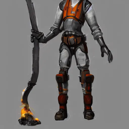 Image similar to full body concept art of a Forge Engineer trending on artstation deviantart Pinterest detailed High Resolution HD 8k