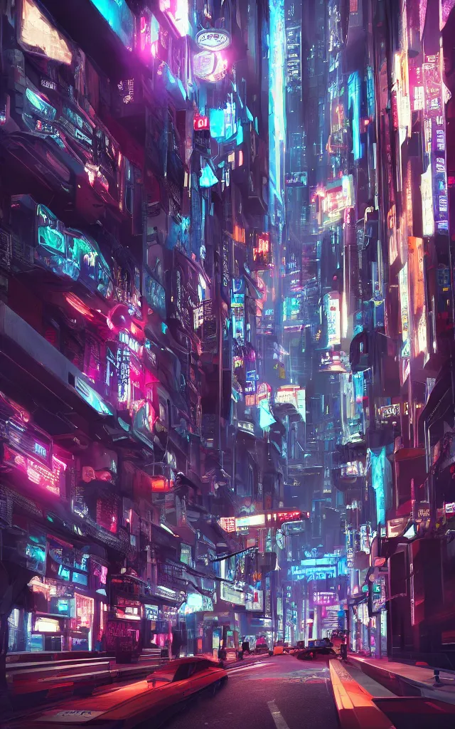 Prompt: !dream cyberpunk streets. 8k. photorealistic.