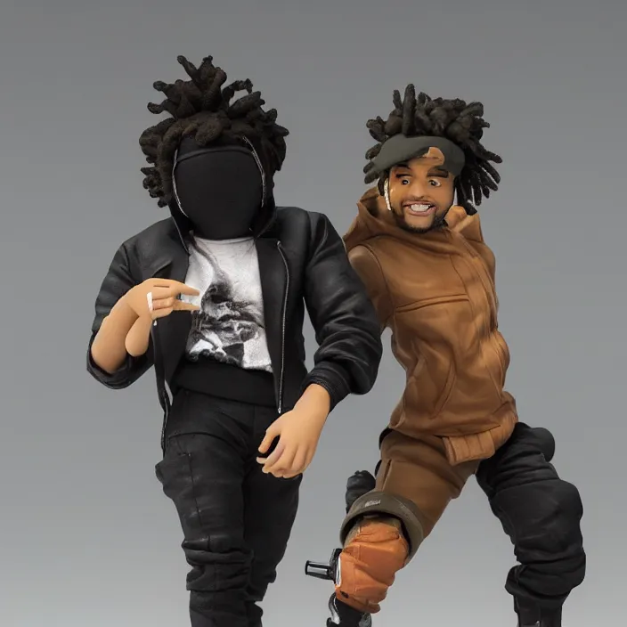 Image similar to the weeknd, a goodsmile figure of the weeknd, figurine, detailed product photo