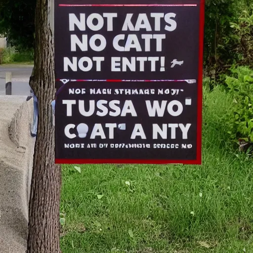 Image similar to a sign that says no cats allowed, only jesus here