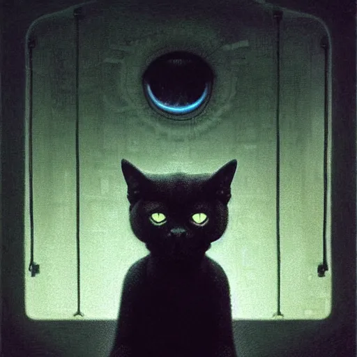 Stare Black Cat Graphic by danmoroboshi · Creative Fabrica