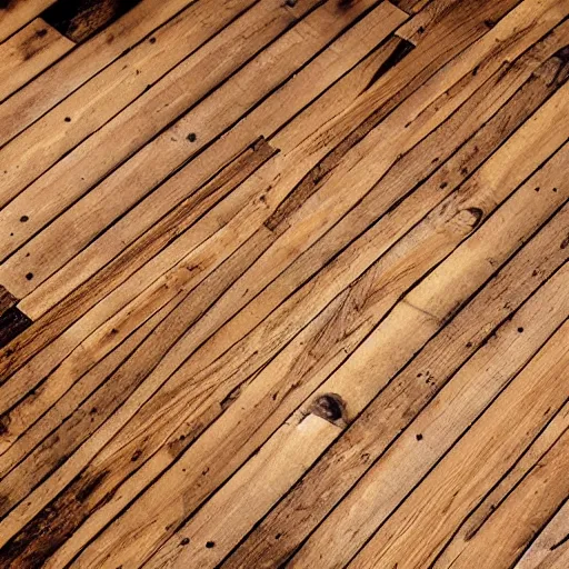 Prompt: a wooden floor pattern