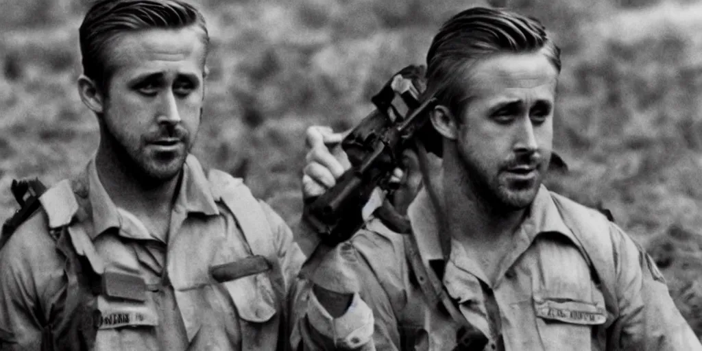 Image similar to Ryan Gosling in the Vietnam war