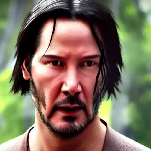 Image similar to Keanu Reeves As Avatar 4K quality super realistic