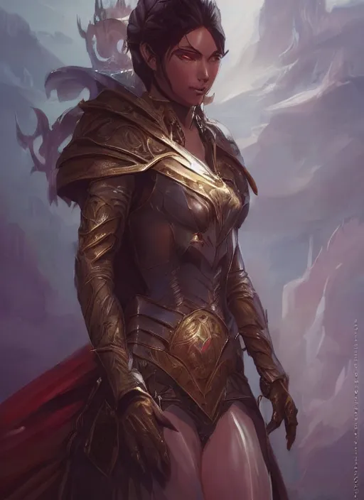 Image similar to percian empress, art by artgerm and greg rutkowski and magali villeneuve, d & d, fantasy, highly detailed, portrait, digital painting, trending on artstation, concept art, sharp focus, illustration