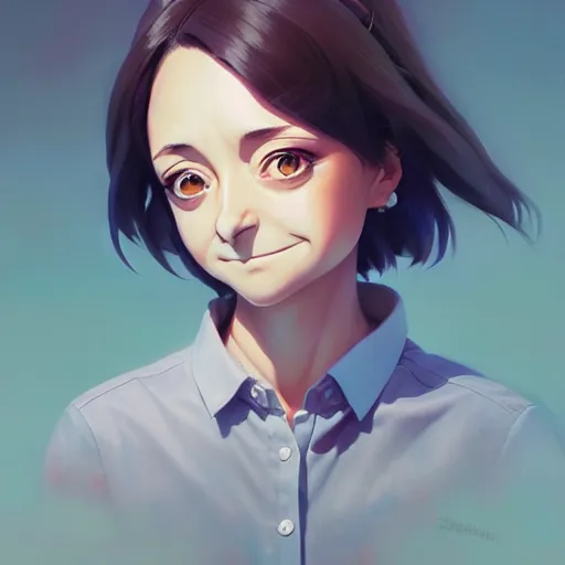 Image similar to rachel dratch, portrait shinkai makoto studio ghibli studio key hideaki anno sakimichan stanley artgerm lau rossdraws james jean marc simonetti elegant highly detailed digital painting artstation pixiv