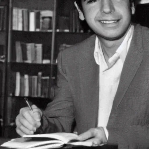 Prompt: young mario vargas llosa