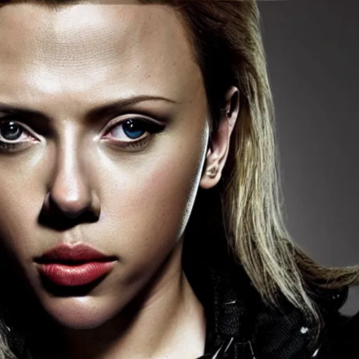 Prompt: photograph of Scarlet Johansson as a super hero, highly detailed, headshot Portrait, hyper realistic .