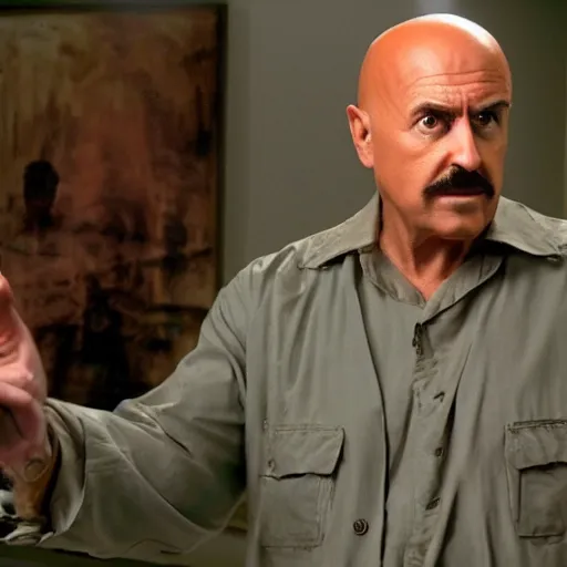 Image similar to doctor phil as captain benjamin in apocalypse now, 8k resolution, full HD, cinematic lighting, award winning, anatomically correct