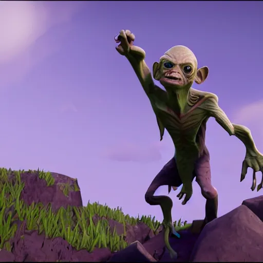 Image similar to Gollum fortnite battle royale