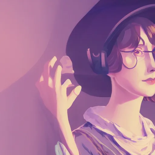 Prompt: Virginia Woolf as Mrs. Dalloway, ambient lighting, 4k, anime key visual, lois van baarle, ilya kuvshinov, rossdraws, artstation