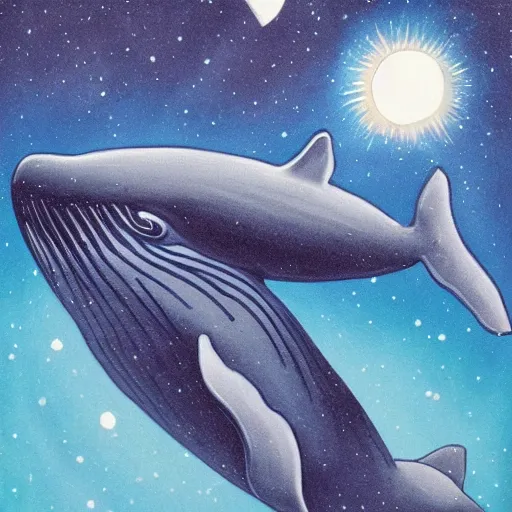 Prompt: a whale in space