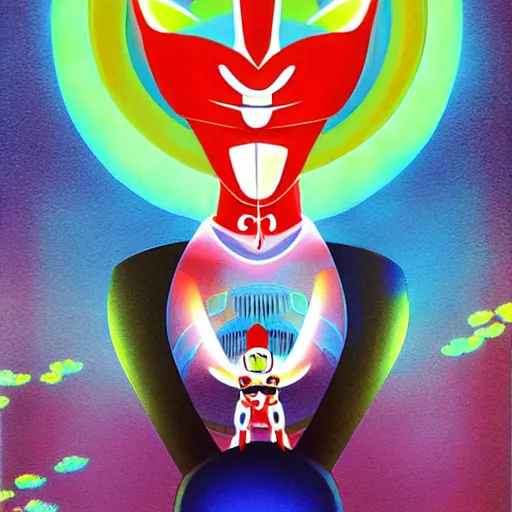 Image similar to ultraman by chiho aoshima, digital art