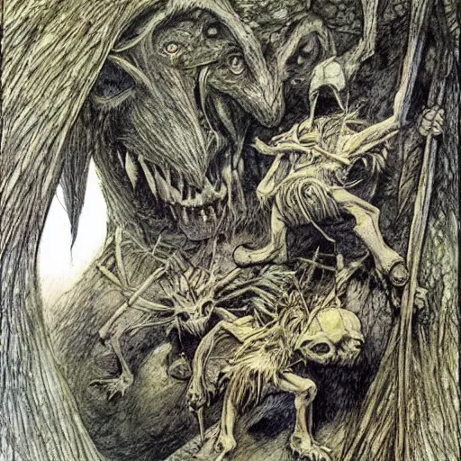 Image similar to goblins, alan lee