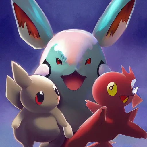 ArtStation - Pokemon Digital Portraits - Gen 1 - Starter Bundle