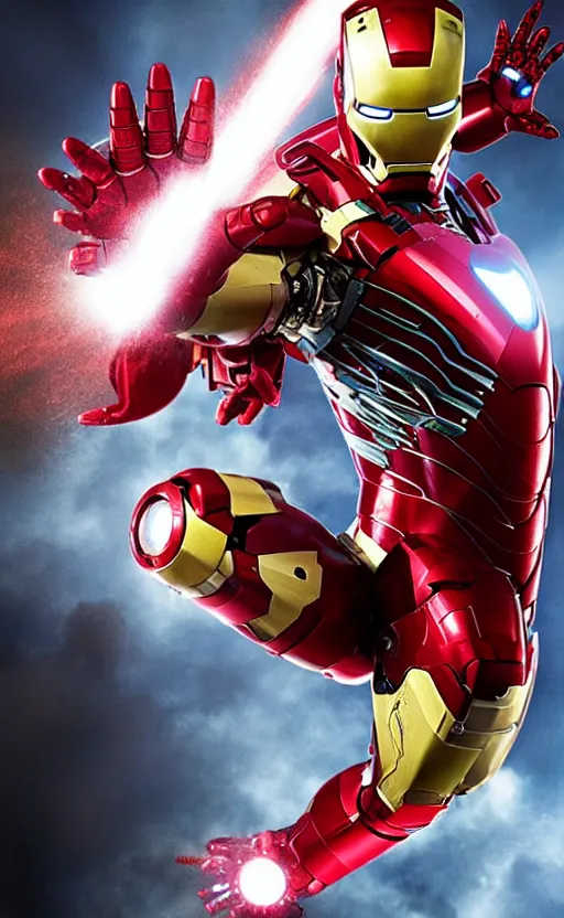 Image similar to rick sancez as iron man, marvel cinematic universe, making out, photo, highly detailed, cinematic still