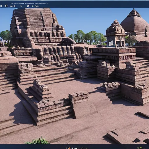 Prompt: An ancient indian city rendered in unreal engine 5