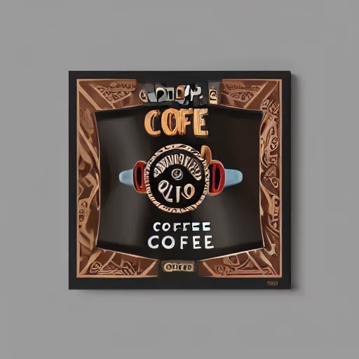 Prompt: coffee album cover art, 4 k render, jnathan zawada