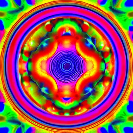 Image similar to n image that helps to create new neural connections, psychedelic colors, 3 d projection, matrix 2 5 5 5