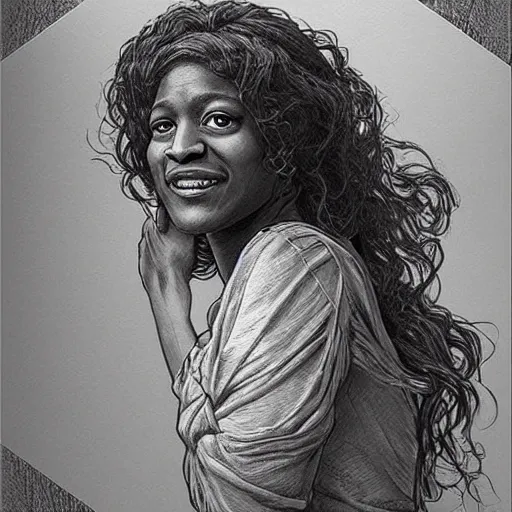 Prompt: amazing lifelike award winning pencil illustration of Marsha P. Johnson trending on art station artgerm Greg rutkowski alphonse mucha cinematic