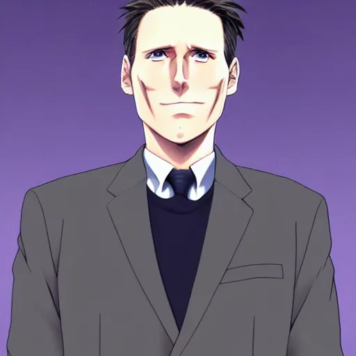 Image similar to anime cartoon, keir starmer, portrait