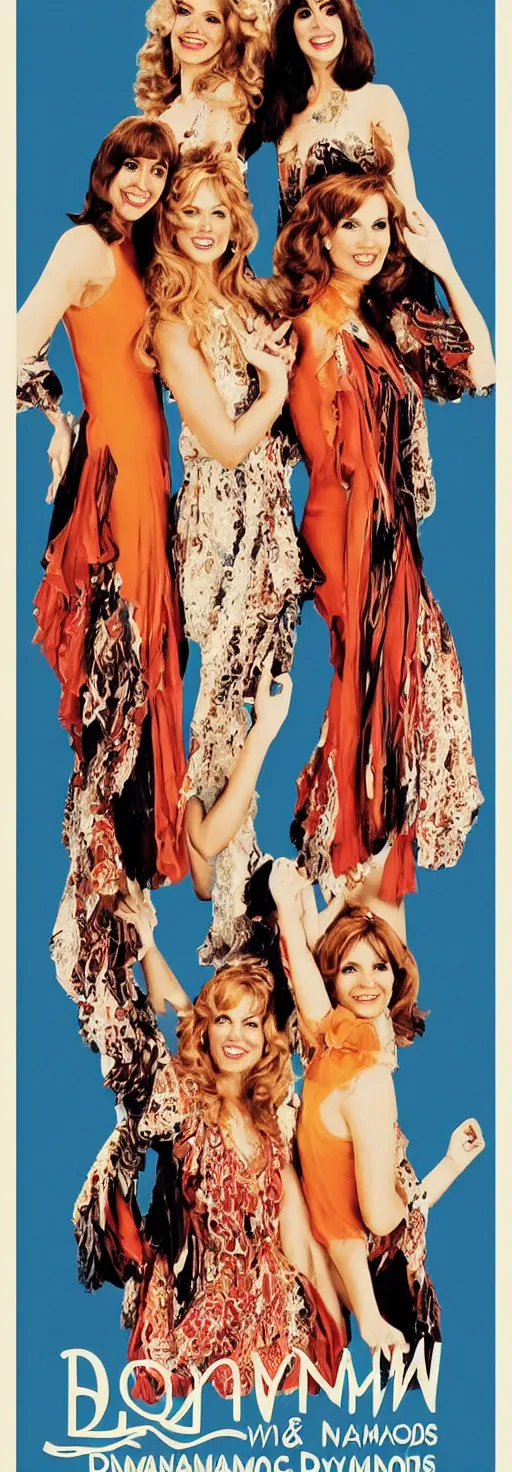 Image similar to donna and the dynamos, poster, etsy