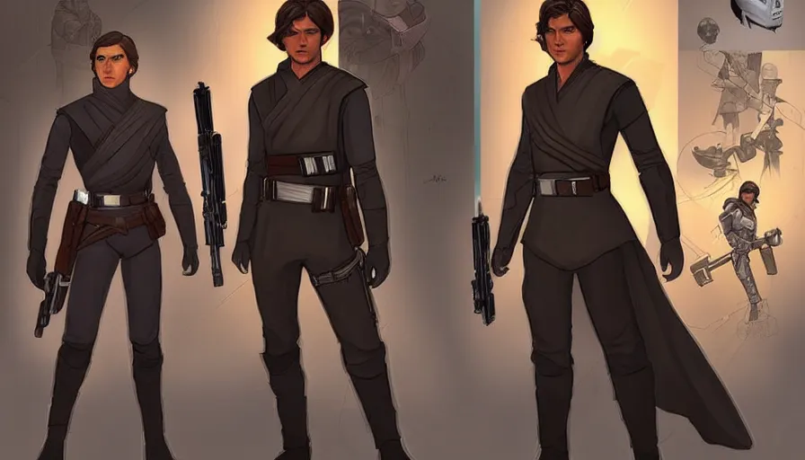 Image similar to character concept arts and ideas of jacen solo from star wars legends