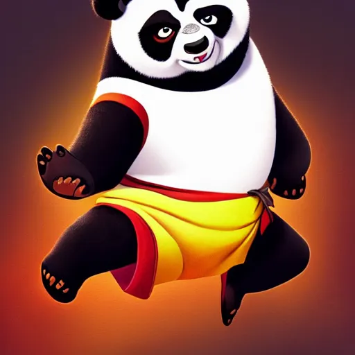 Prompt: a painting of a kung fu panda, stylized, beautiful, unimaginable, very high detailed, sharp focus, trending on artstation, cgsociety, deviantart