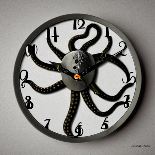 Image similar to octopus clock