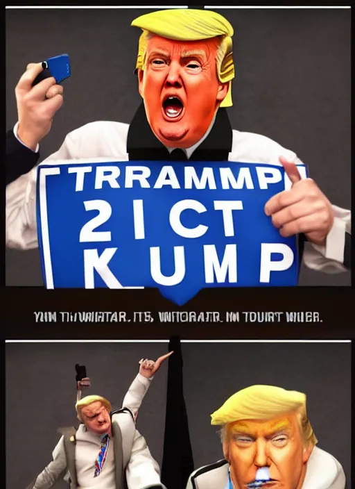 Image similar to donald trump as overwatch character instagram photo shoot