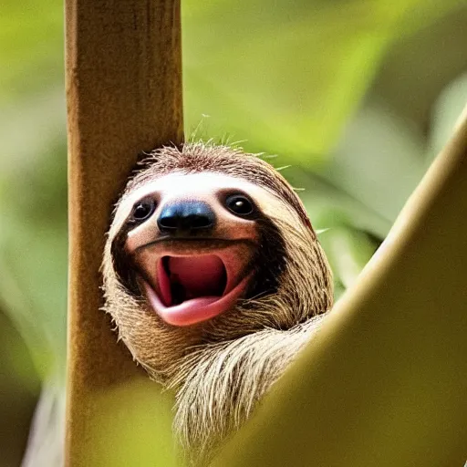 Image similar to little mr screaming sloth by richard hargreaves