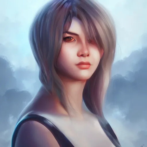 Image similar to portrait of xqcow, matte painting by artgerm, artstation