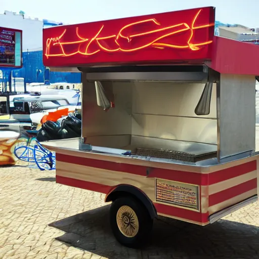 Image similar to rema 1 0 0 0 hot dog stand