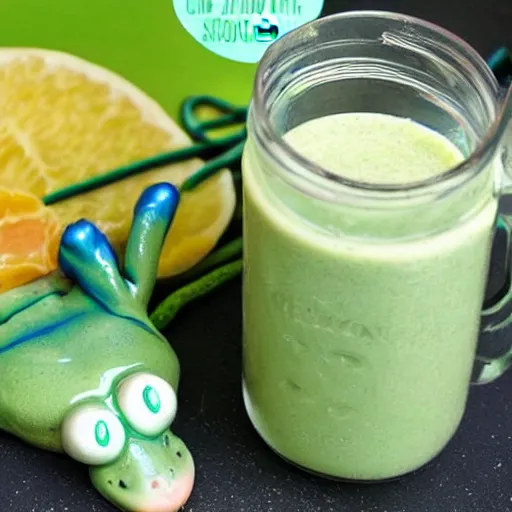 Prompt: frog smoothie