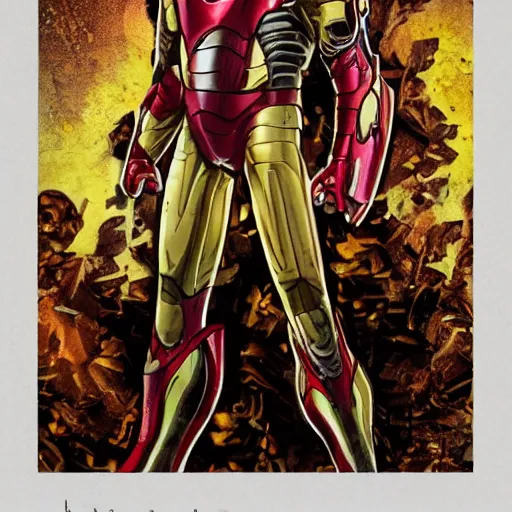 Image similar to iron man, illustration