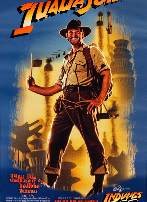 Image similar to 1 9 8 6 poster for indiana jones and the temple of boom