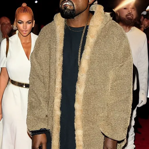 Prompt: kanye west dressed like jesus