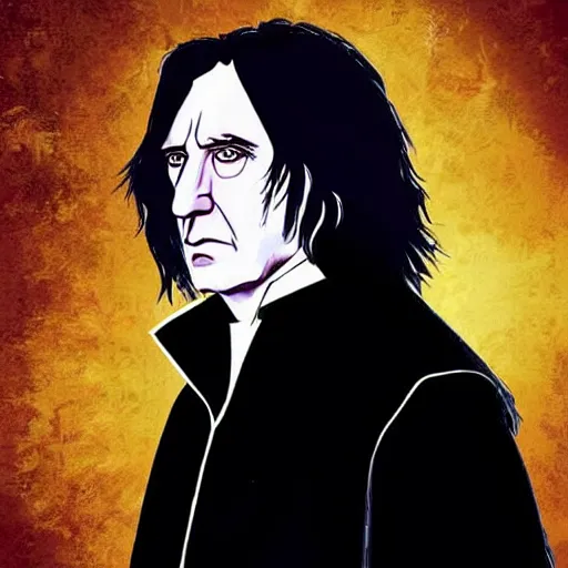 Image similar to severely distorted severus snape