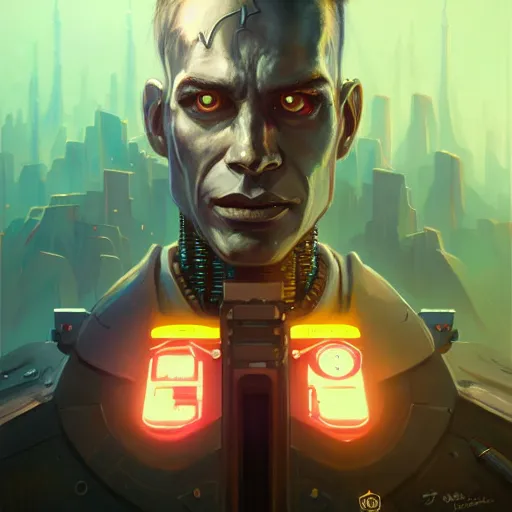 Image similar to a portrait of Ben Shapiro, cybernetic pinhead, cyberpunk concept art by pete mohrbacher and wlop and artgerm and josan gonzales, digital art, highly detailed, intricate, sci-fi, sharp focus, Trending on Artstation HQ, deviantart, unreal engine 5, 4K UHD image