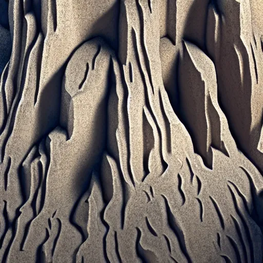 Image similar to cathedrals of carved stone in a canyon grotto, shiny layered geological strata,ground mist swirling vortexes,granular detail, by Sparth and Greg Rutkowski, hypermaximalist,micro details, 3d sculpture,f32,deep depth of field,cinematic lighting,digital rendering,photographic, wide angle,octane render , 4k, artstation, concept art, 35mm, graflex, color film photography,