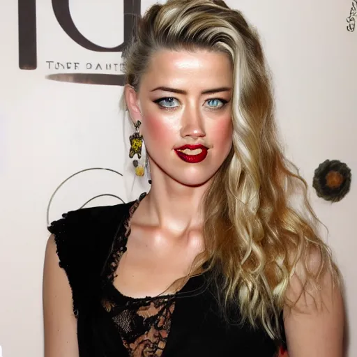 Prompt: a gourd mixed with amber heard intercross hybrid mix intercross hybrid mix