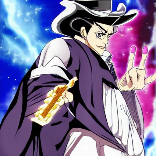 Image similar to jotaro banished to the shadow realm by yugi moto