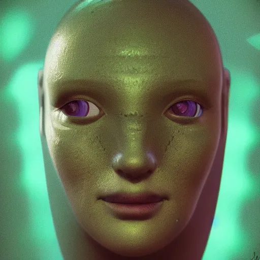 Prompt: Short long headed green skinned astronaut , diffuse lighting, intricate, elegant, highly detailed, lifelike, photorealistic, digital painting, illustration, concept art, smooth, sharp focus, A24!film cinematography, unreal engine, cinematic, hyper realism, high detail, octane render, dream like atmosphere 8k