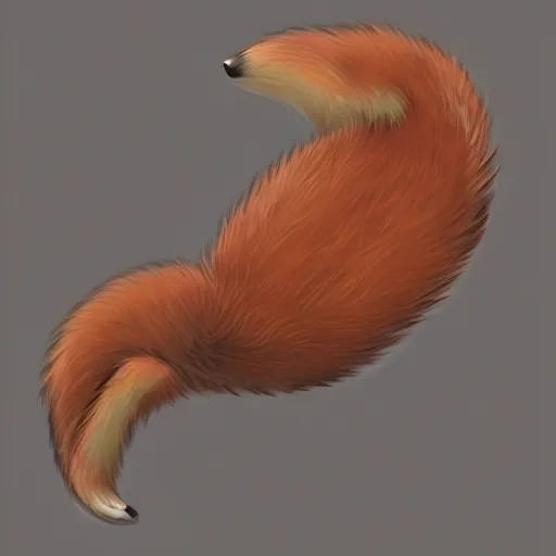 Image similar to 🦊 🐾, fox paw, underside, digital art